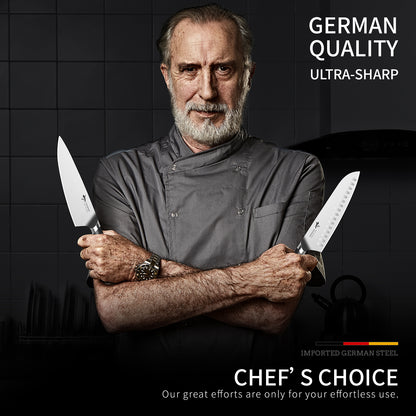 MAD SHARK 8-Inch Chef Knife - German High Carbon Stainless Steel Kitchen Knife