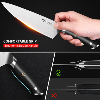 MAD SHARK 8-Inch Chef Knife - German High Carbon Stainless Steel Kitchen Knife
