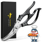 MAD SHARK Heavy Duty Poultry Shears, Kitchen Shears with Non-Slip Handle & Safety Lock