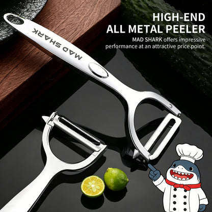 MAD SHARK Ultra Sharp Vegetable Peelers for Kitchen