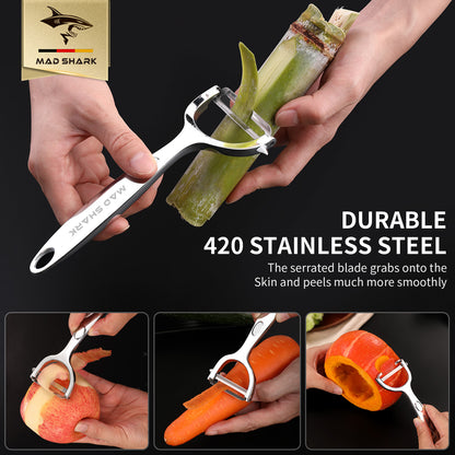 MAD SHARK Ultra Sharp Vegetable Peelers for Kitchen