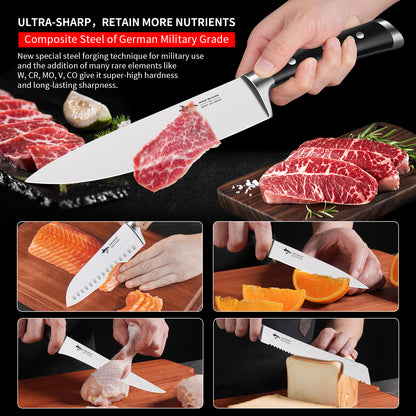 MAD SHARK High-end Kitchen Knife Set, 5PCS Sharp Ultra Chef Knife Set